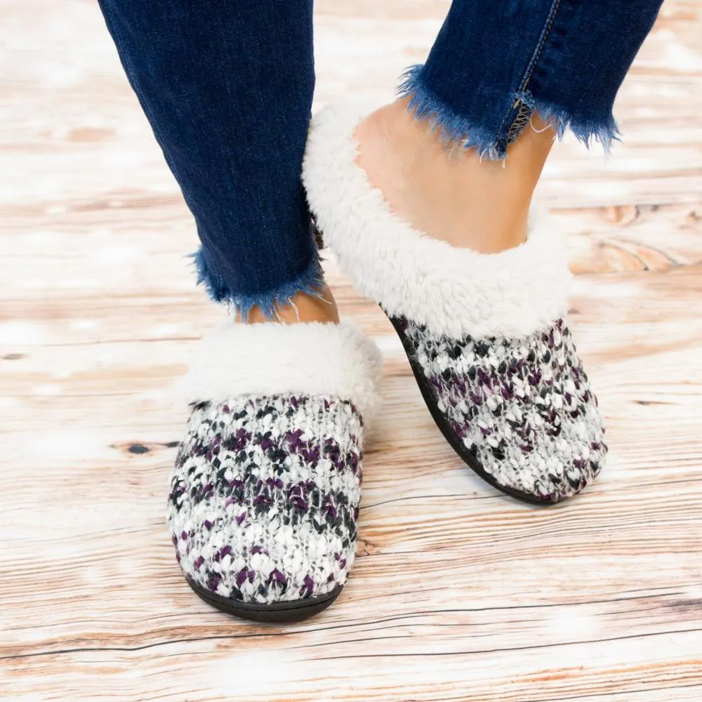 Women’s Sweater Knit Amanda Hoodback Slippers