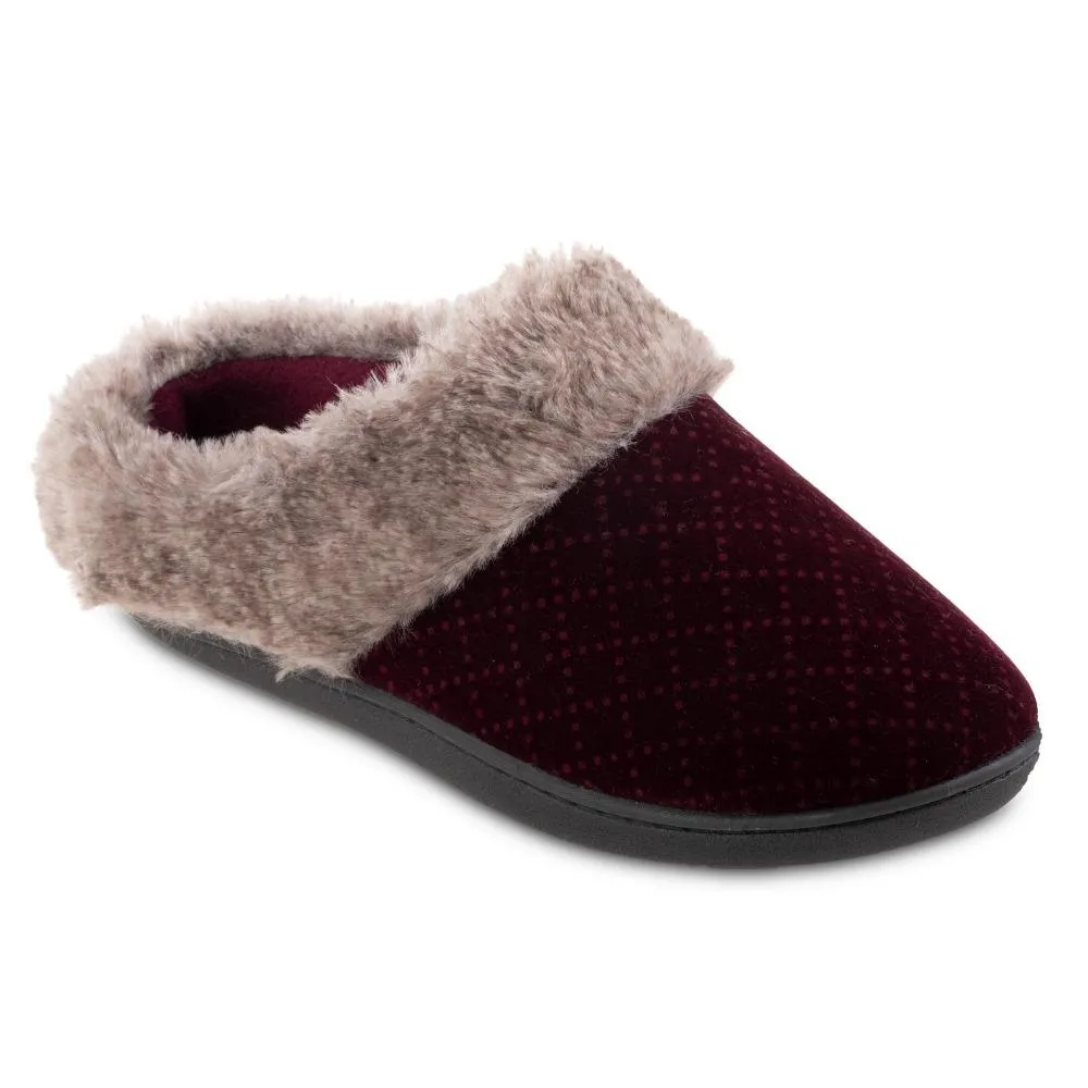 Women’s Velour Sabrine Hoodback Slippers