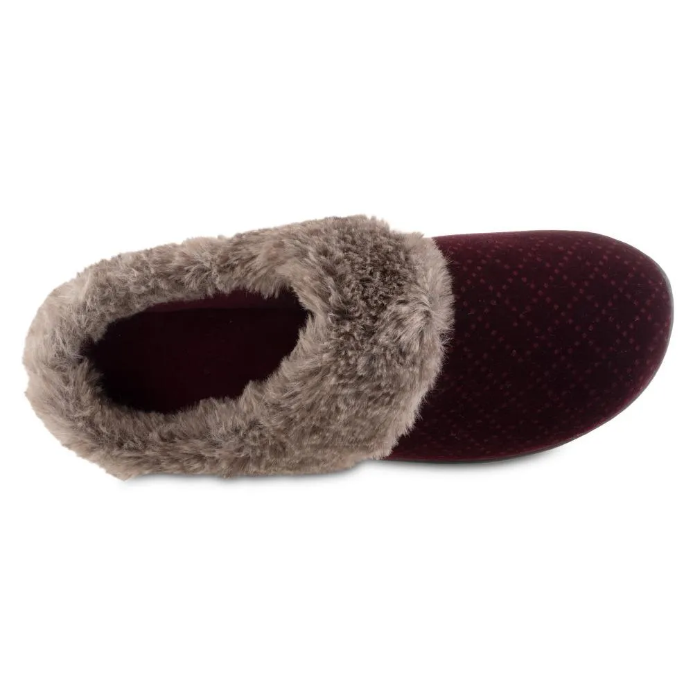 Women’s Velour Sabrine Hoodback Slippers