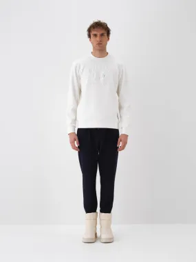 Xint Off White Sweater With Front Print