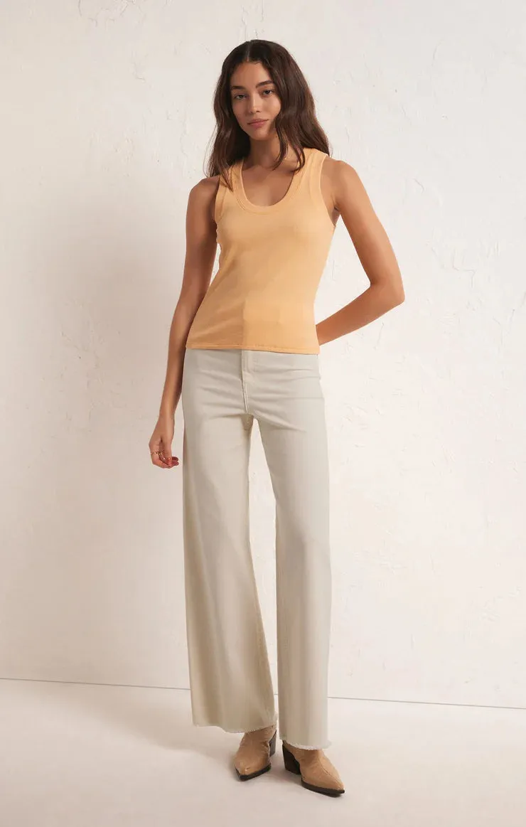 ZSU Rilynn Twill Pant in Sandstone