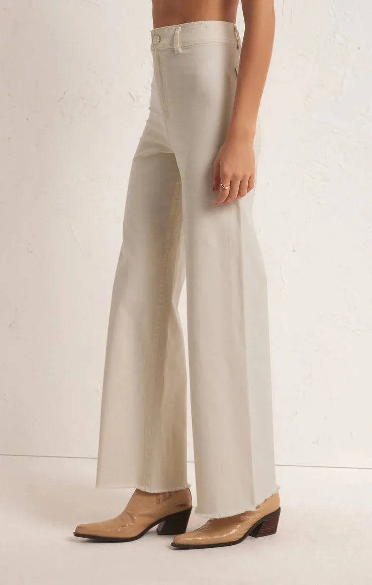 ZSU Rilynn Twill Pant in Sandstone