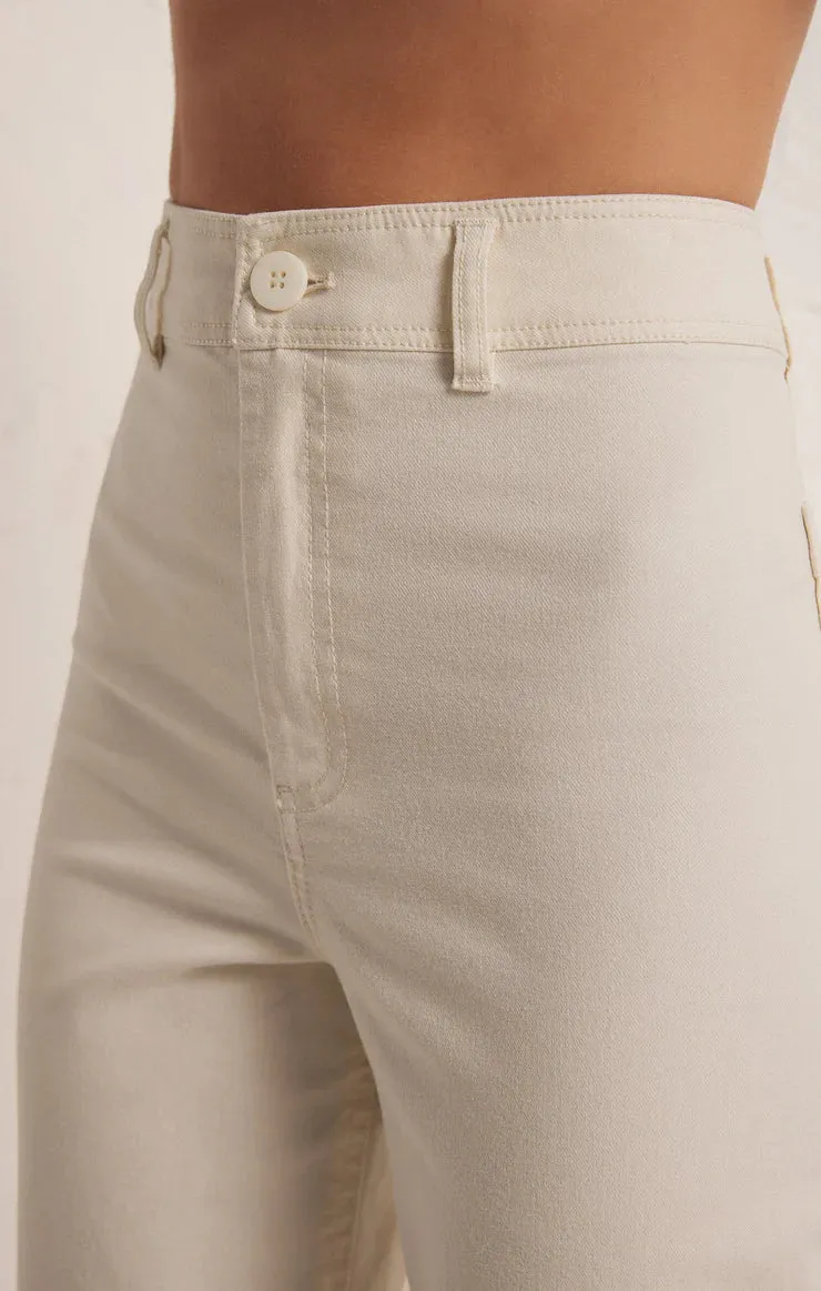 ZSU Rilynn Twill Pant in Sandstone